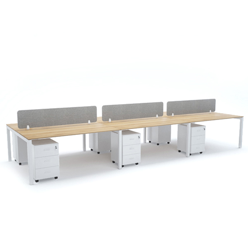 Bella Workstation Cluster Of 6 Face To Face